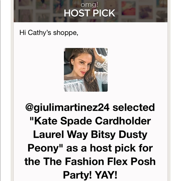 Kate Spade Cardholder Laurel Way Bitsy Dusty Peony - Picture 2 of 6